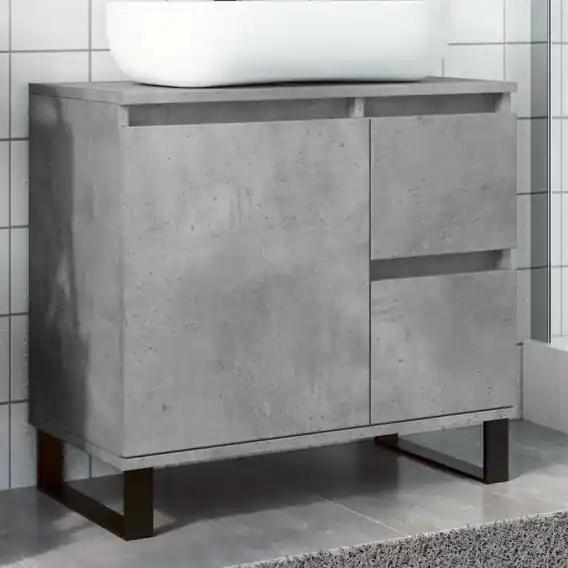 Szafka pod umywalkę, szarość betonu, 65x33x60 cm Lumarko! Lumarko! - Hurtownia wielobranżowa Lumarko Wyprzedaż